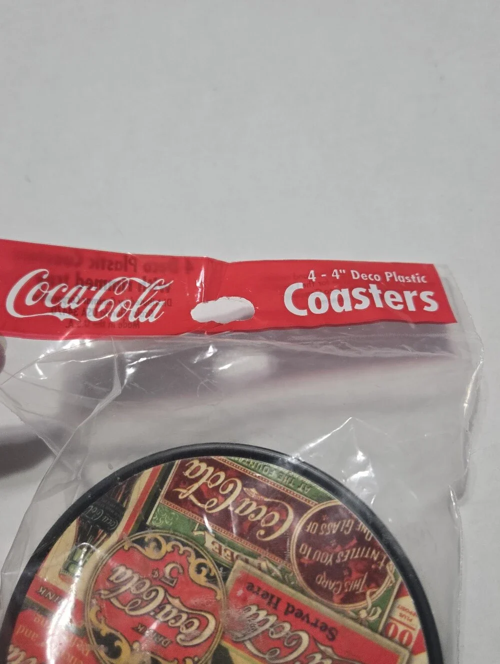 NIB Coca Cola coasters, Set of 4